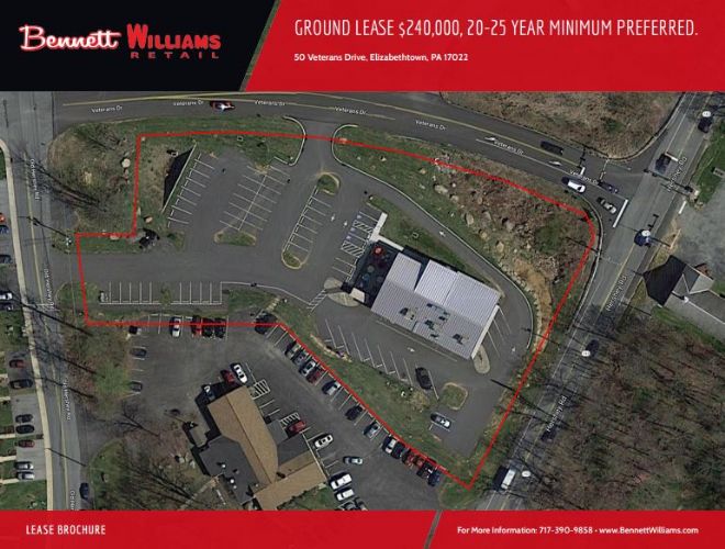 GROUND LEASE $240,000, 20-25 YEAR MINIMUM PREFERRED