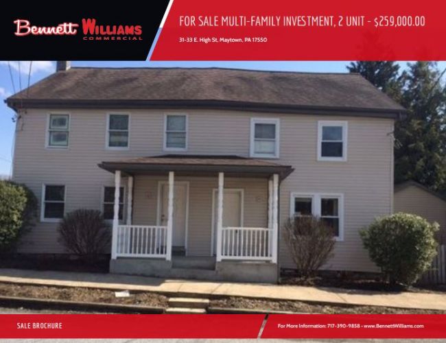 FOR SALE MULTI-FAMILY INVESTMENT, 2 UNIT